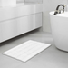 Oasis Soft Plush Chenille Bathmat- White - 50x80 cm Pan Home