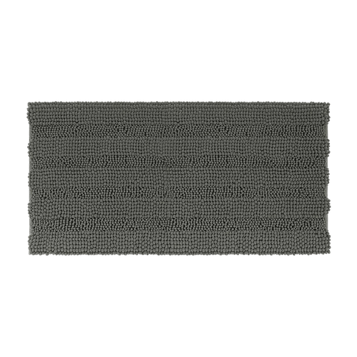 Oasis Soft Plush Chenille Bathmat- Grey - 60x120 cm Pan Home
