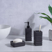 Obsidian 3-Piece Ceramic Bathroom Accessories Set - Black Pan Home