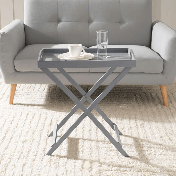 Oliove Folding Table With Tray - Grey