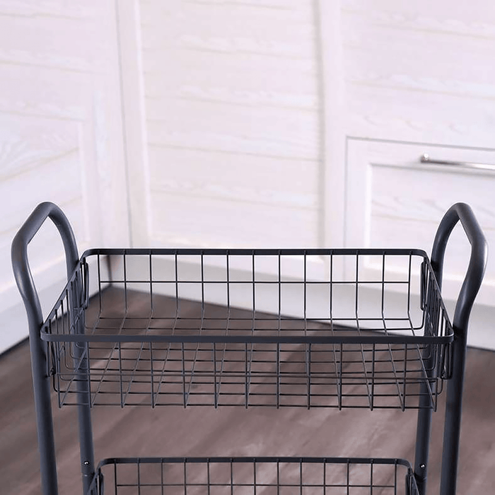 Onyx 3 Tier Storage Trolley - Silver
