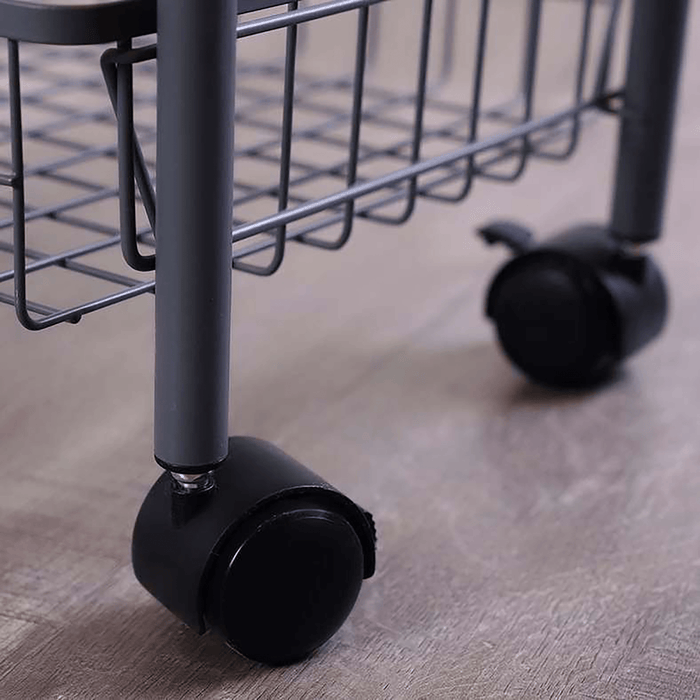 Onyx 3 Tier Storage Trolley - Silver