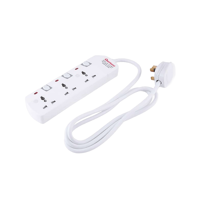 Oshtraco 3-Plug Universal Extension 1.5M Cable