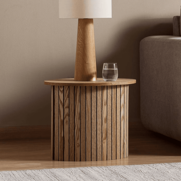 Otto End Table Veneer Oval