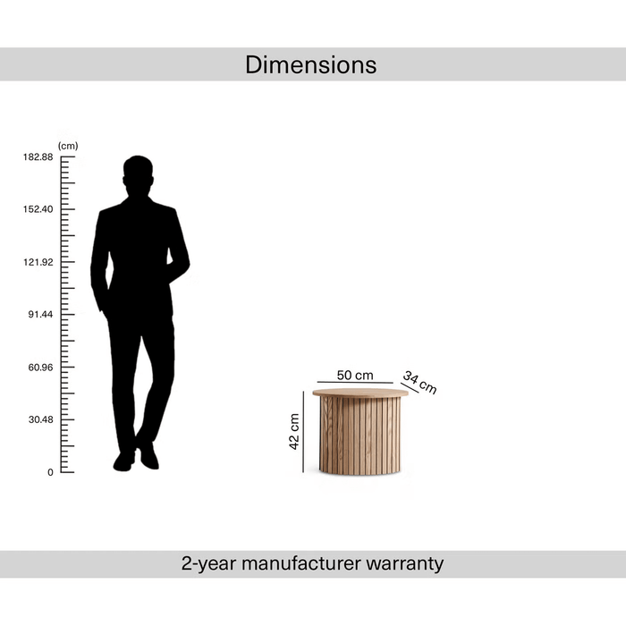 Otto End Table Veneer Oval
