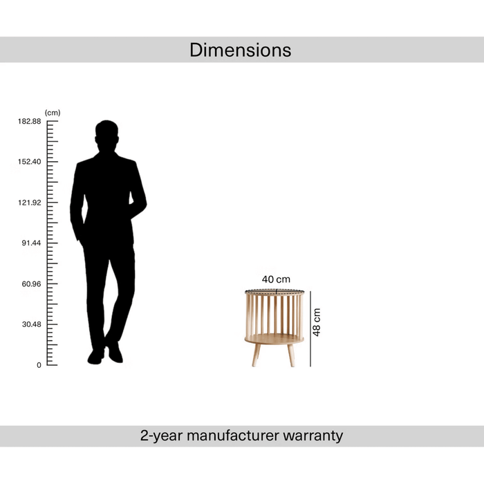 Otto End Table With Storage Veneer