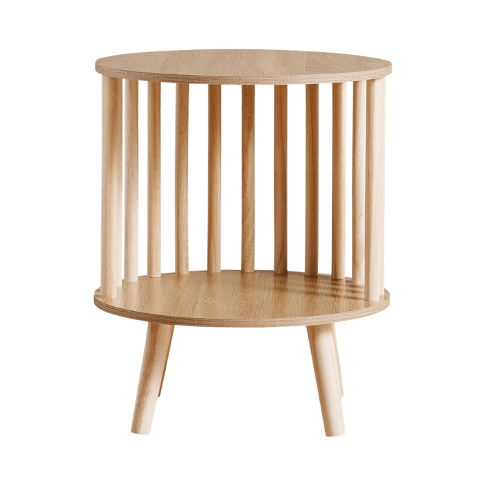 Otto End Table With Storage Veneer