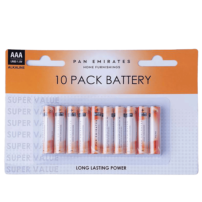 Pan 10-Pieces Alkaline Battery Aaa