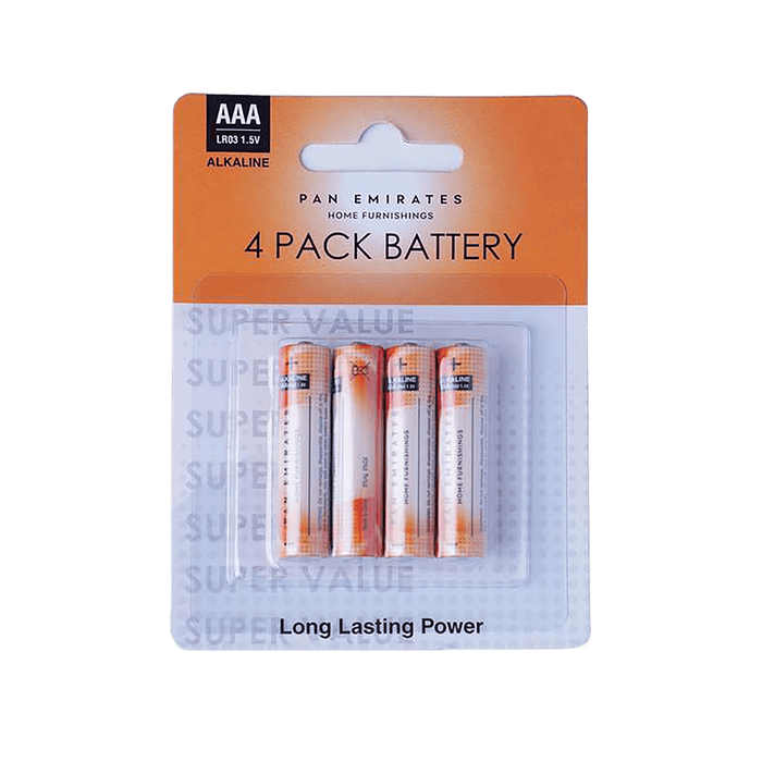Pan 4-Pieces Alkaline Battery Aaa