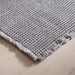Pearly Waffle Fringe Bathmat - Silver Pan Home