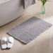 Pearly Waffle Fringe Bathmat - Silver Pan Home