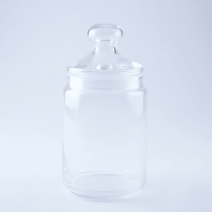 Pot Club Plain Jar 1L W/Lid-Clear