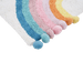 Rainbow Tufted Bath Mat - White Pan Home