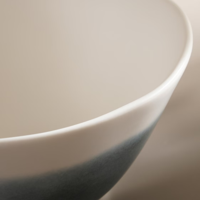 Rancel Porcelain Rice Bowl - Greyish Blue