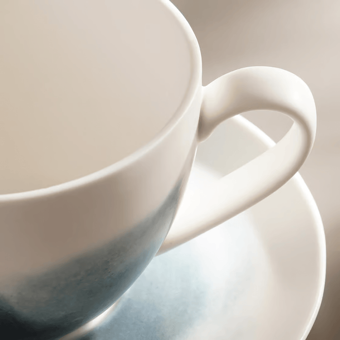Rancel Porcelain Tea Cup Saucer 250Ml - Greyish Blue
