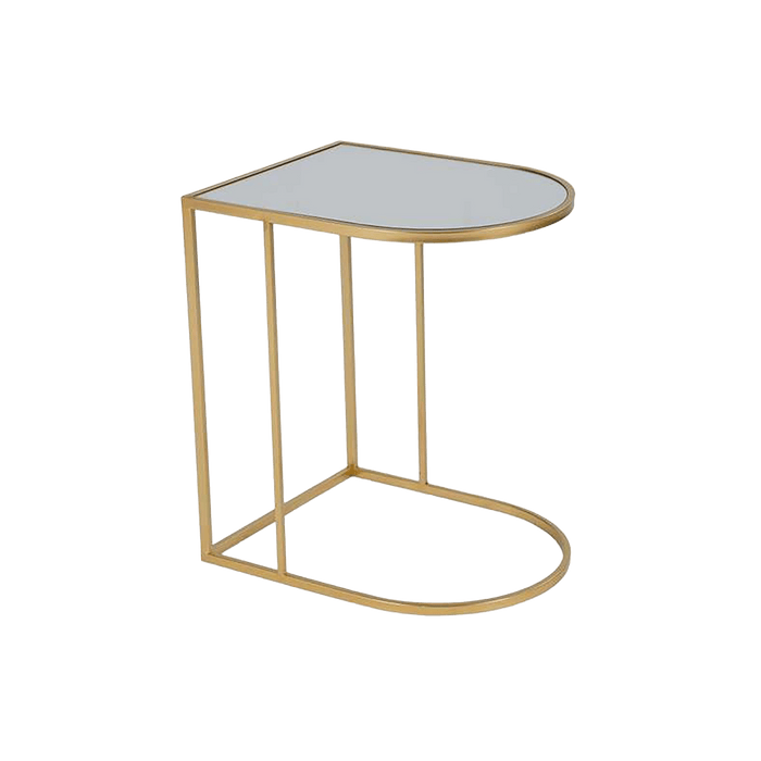 Raphie Accent Table Set Of 3 Mirror - Gold