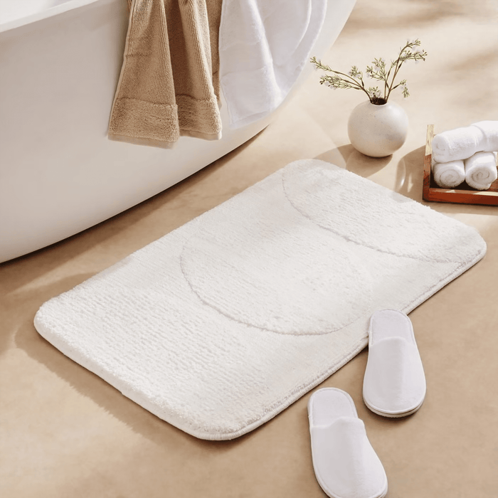 Reagan Memory Foam Bathmat - White