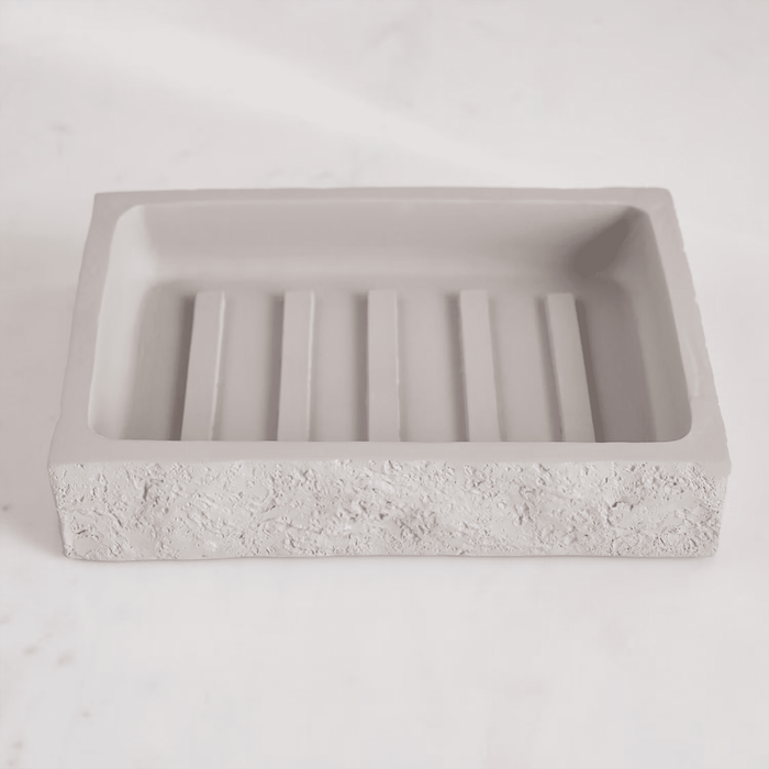 Reef Resin Soap Dish - Stone Grey