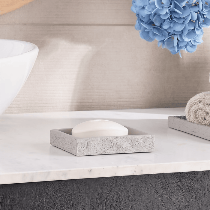 Reef Resin Soap Dish - Stone Grey