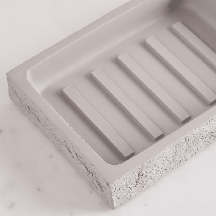 Reef Resin Soap Dish - Stone Grey