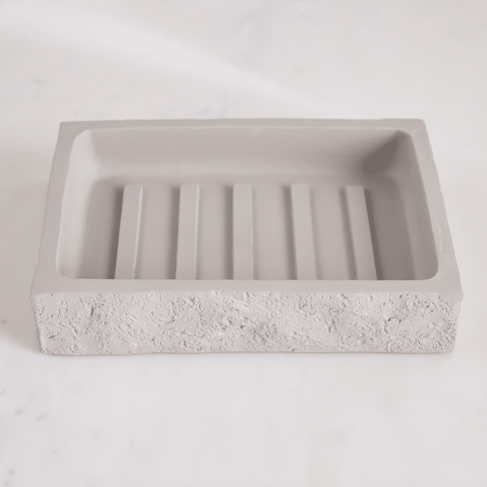 Reef Resin Soap Dish - Stone Grey