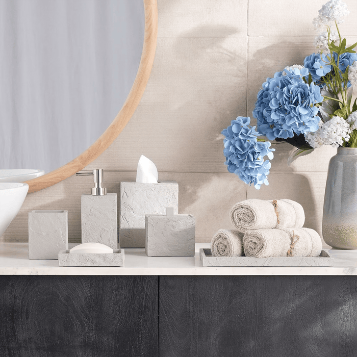 Reef Resin Soap Dish - Stone Grey