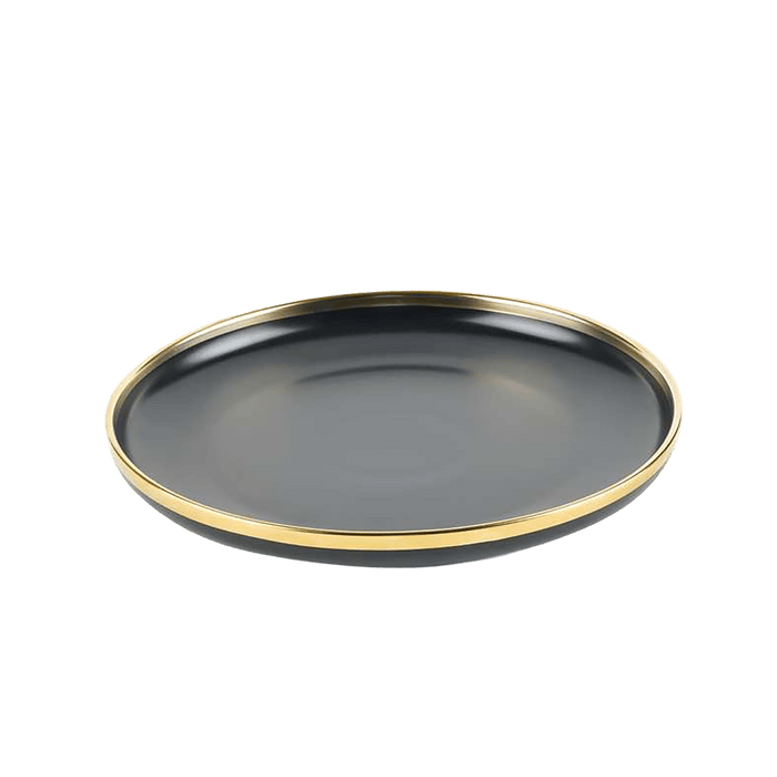 Regale Dinner Plate Dia24Cm - Black And Gold
