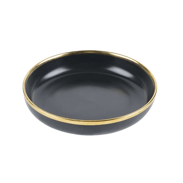 Regale Side Plate - Black And Gold