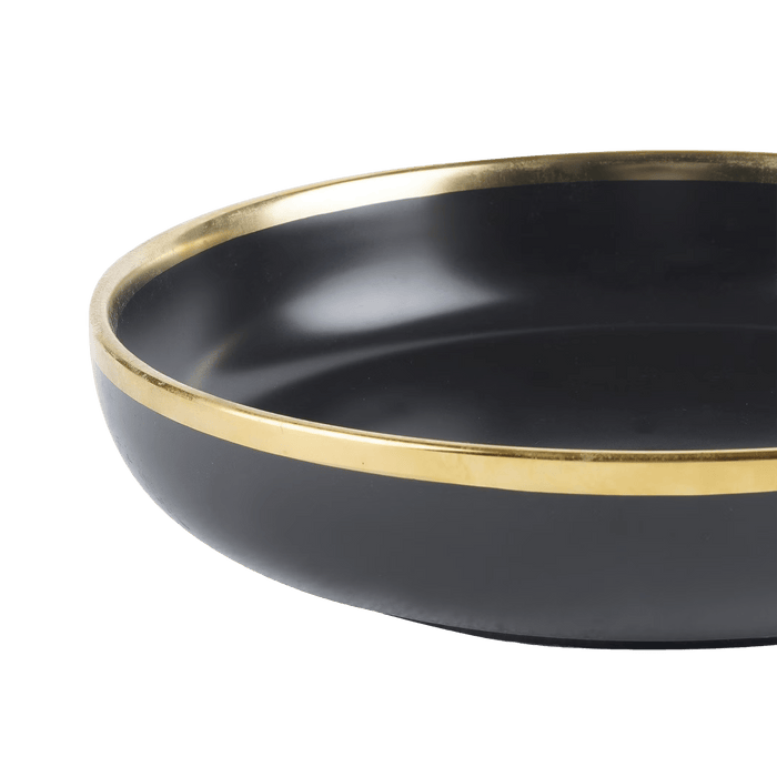 Regale Side Plate - Black And Gold