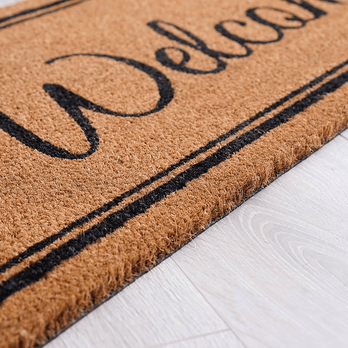 Riley Welcome Door Mat 45X120cm-Natural/Black