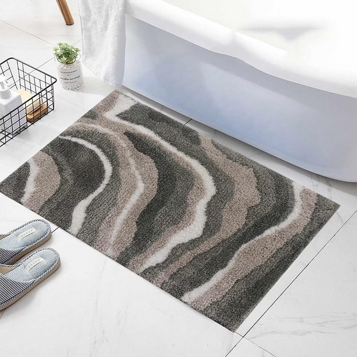 Riverrun Anti Slip Bathmat - Green Pan Home