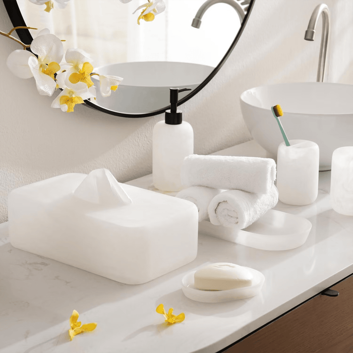 Robyn Tissue Box Cover- White