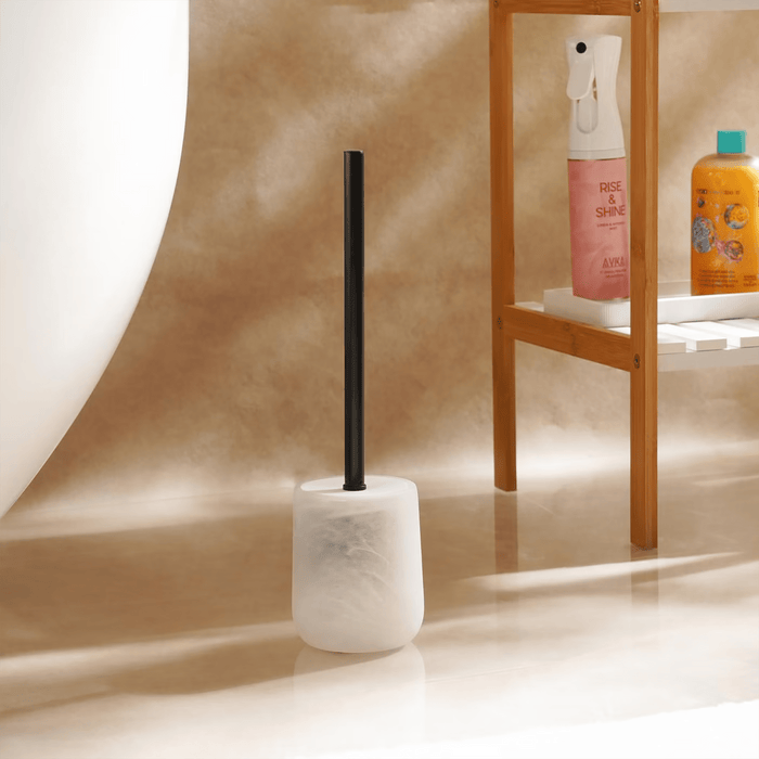 Robyn Toilet Brush With Holder-White