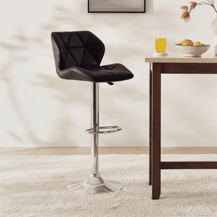 Rokane Bar Chair Adjustable Height - Black