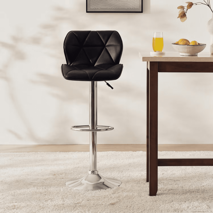 Rokane Bar Chair Adjustable Height - Black