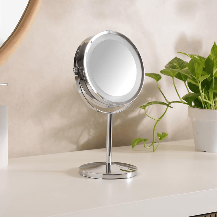 Roslyn Double Sided Vanity Mirror With Led Chrome