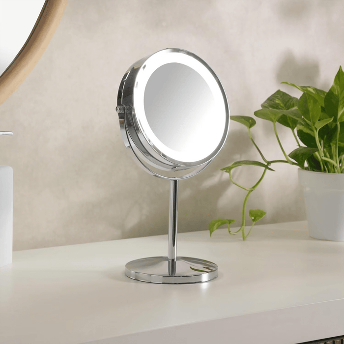 Roslyn Double Sided Vanity Mirror With Led Chrome
