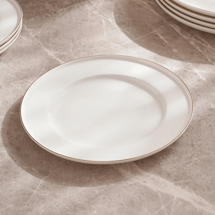 Safiya 16-Piece New Bone China Dinner Set -White