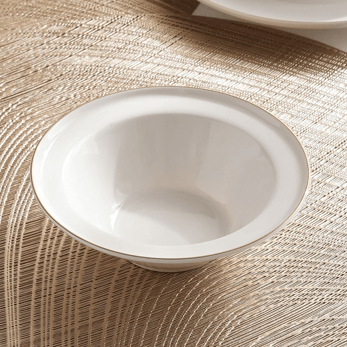 Safiya 32-Piece New Bone China Dinner Set -White