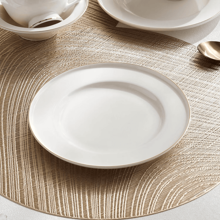 Safiya 32-Piece New Bone China Dinner Set -White