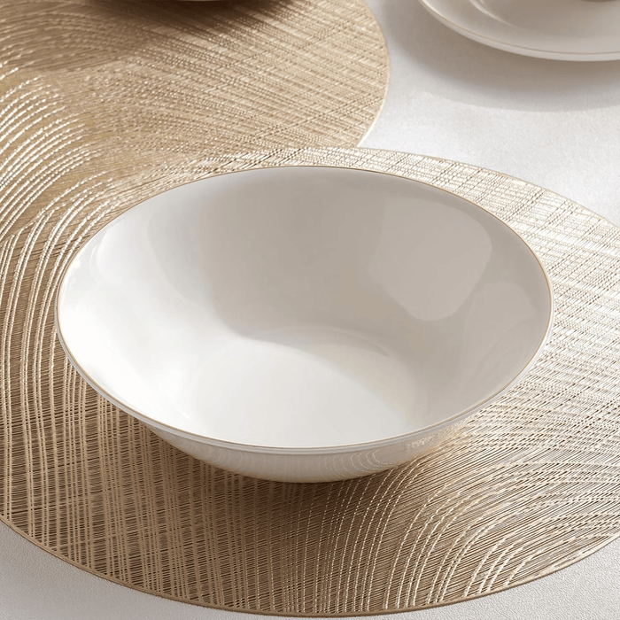 Safiya 32-Piece New Bone China Dinner Set -White