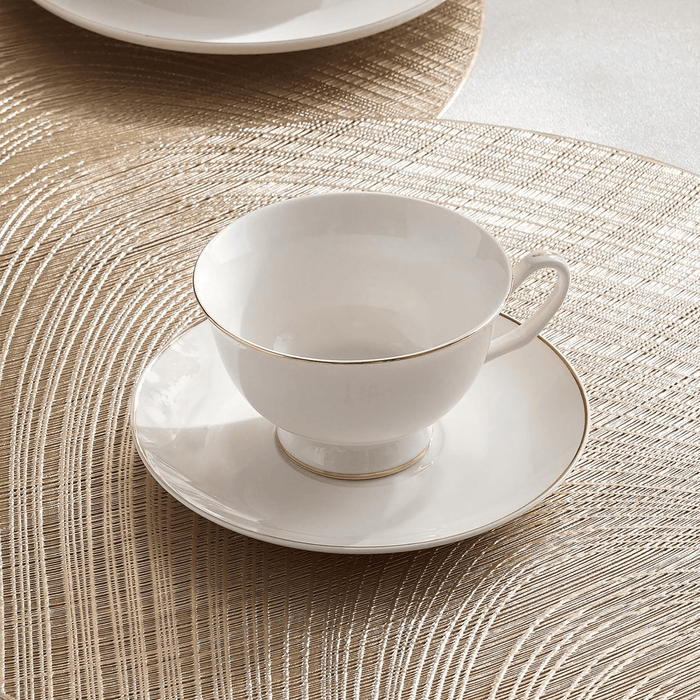 Safiya 32-Piece New Bone China Dinner Set -White