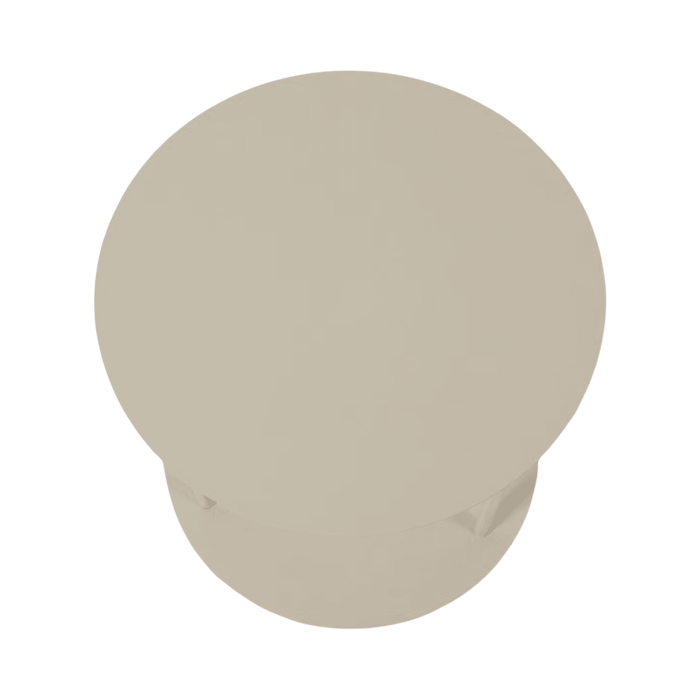 Serra End Table With 3 Wheels Metal