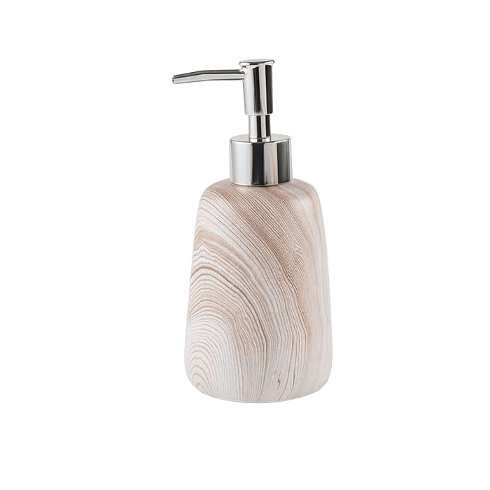 Silk Road 3-Piece Ceramic Bathroom Accessories Set - Natural