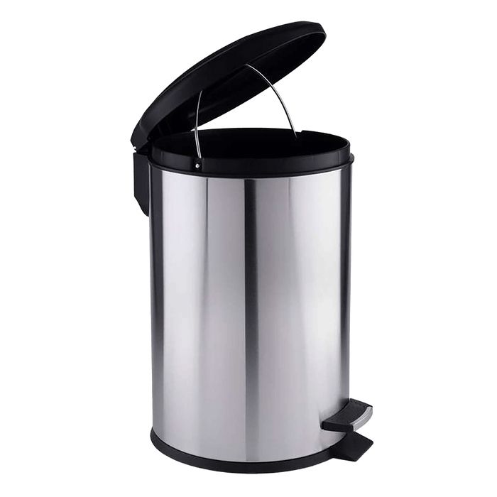 Simple Soft Close Step Bin 30L - Chrome Pan Home