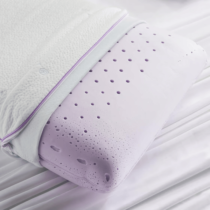 Soothing Lavender Infused Memory Foam Pillow - White