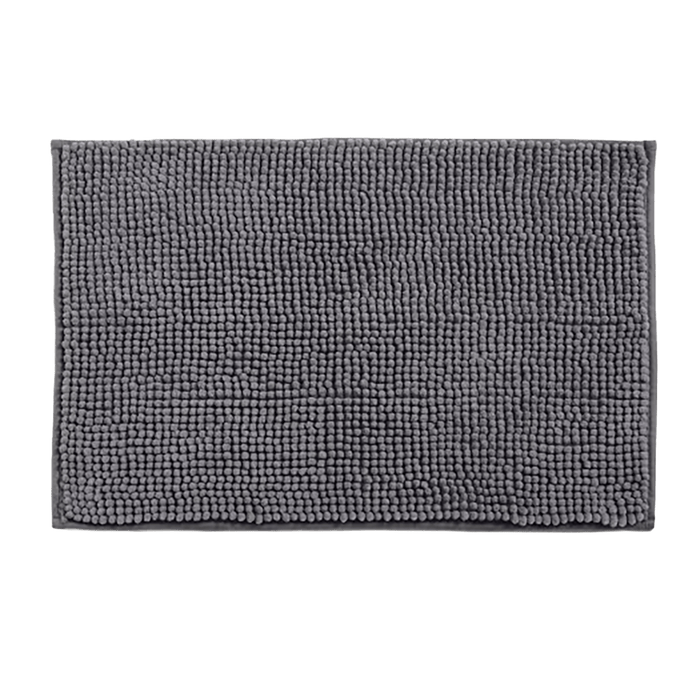 Sparta Chenille Bathmat- Grey Pan Home