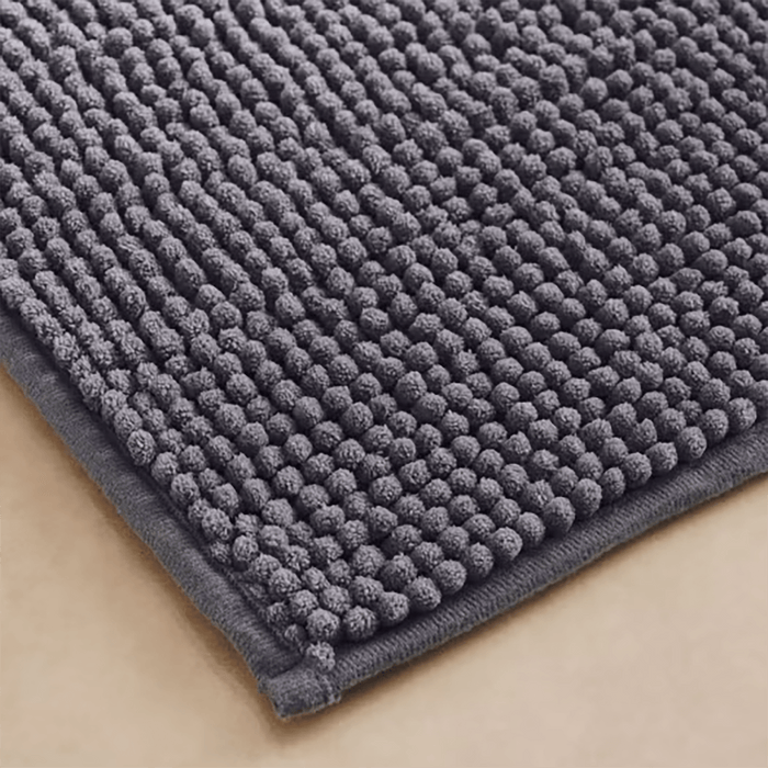 Sparta Chenille Bathmat- Grey Pan Home