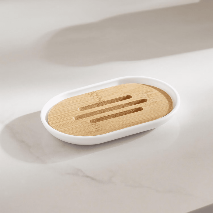 Sun 3 Piece Bath Accessories Set -White