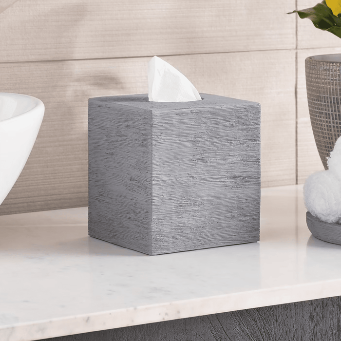 Tide Resin Tissue Box - Grey